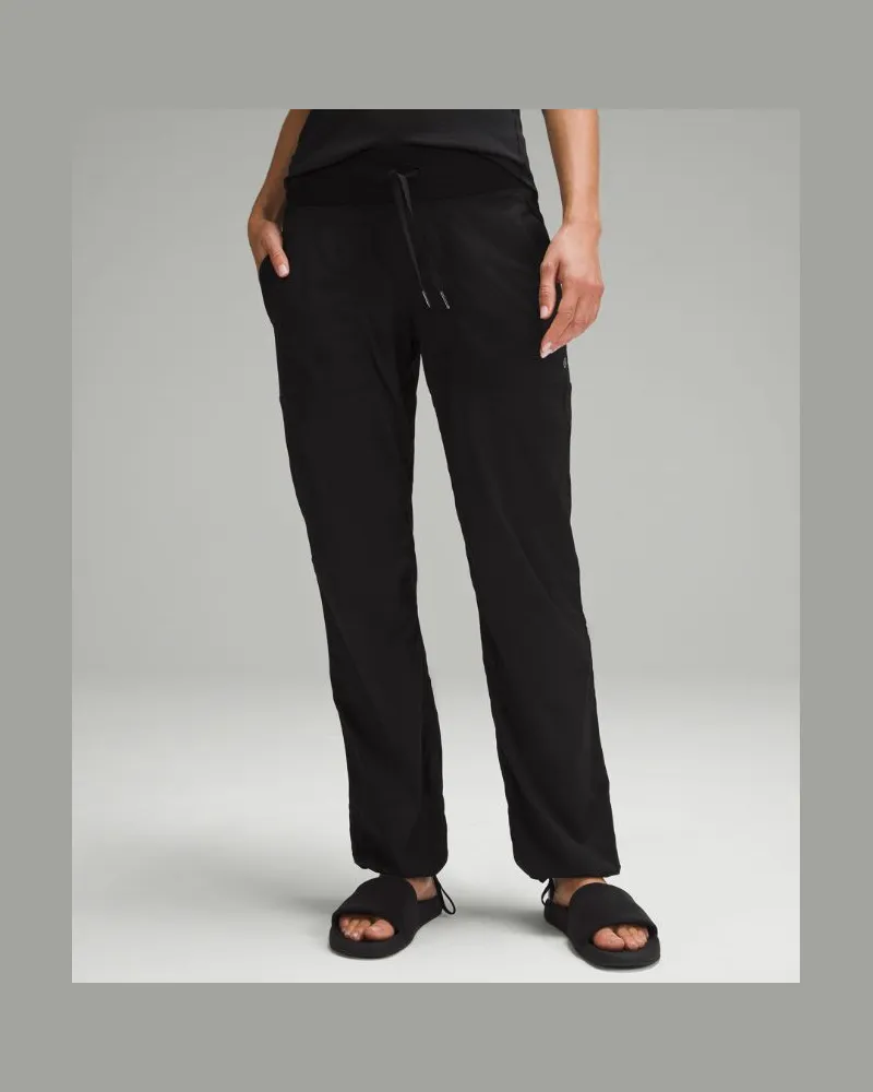LULULEMON Dance Studio Hose mit mittelhohem Bund Normale Länge für Frauen – Größe in Black Black