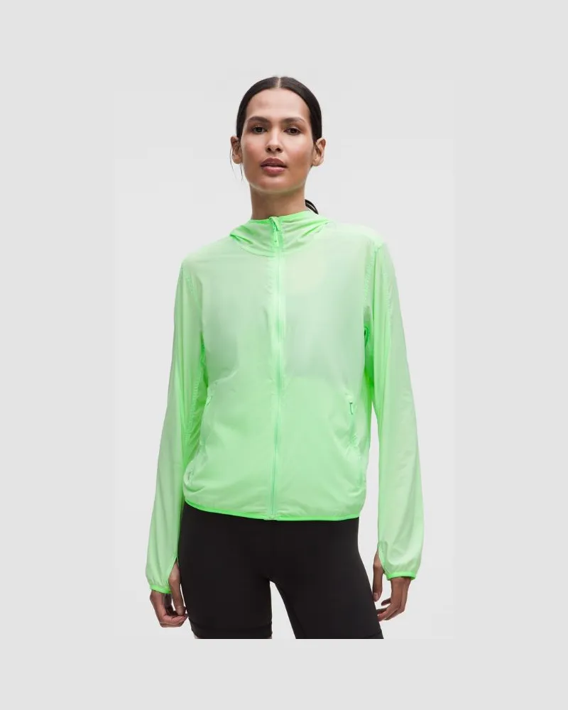 LULULEMON Atmungsaktive leichte Trainingsjacke für Frauen – Größe in Citra Lime Citra