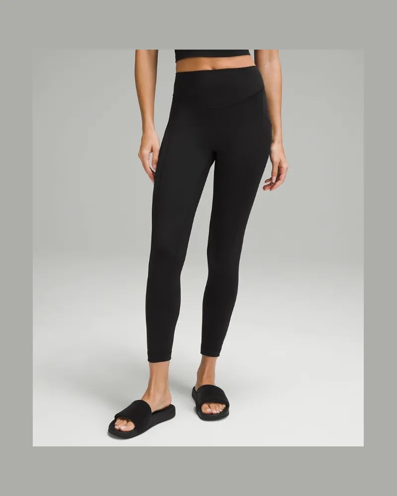 LULULEMON Wunder Under SmoothCover Leggings mit Taschen für Frauen – 64 cm – Größe in Schwarz Schwarz