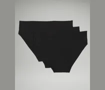 InvisiWear Bikini-Unterwäsche mit mittelhohem Bund 3er-Pack für Frauen – Größe in Black