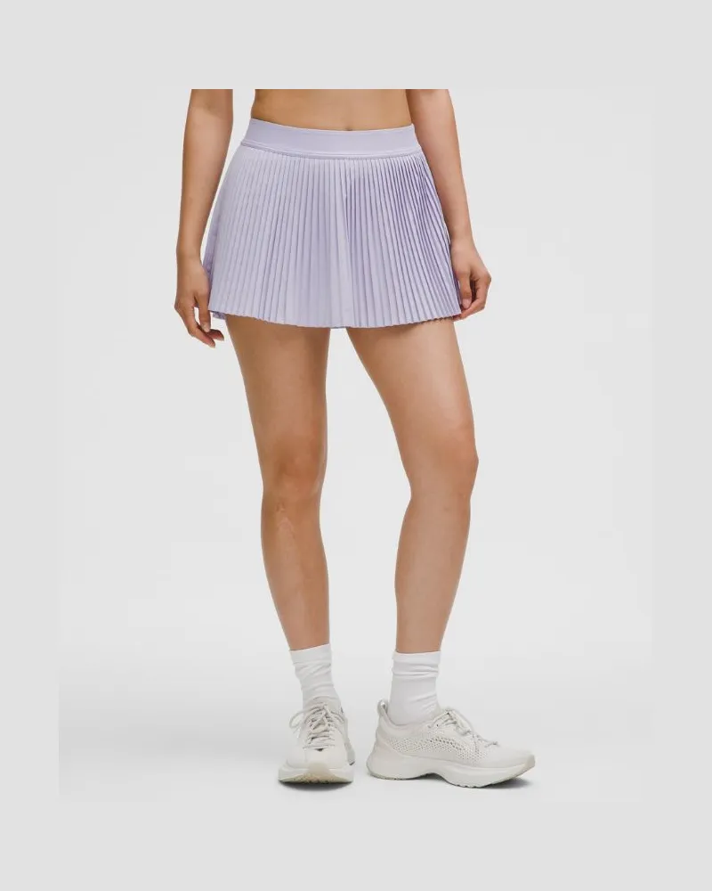 LULULEMON Tennisrock mit hohem Bund und Falten für Frauen – Größe in Lavender Frost Lavender
