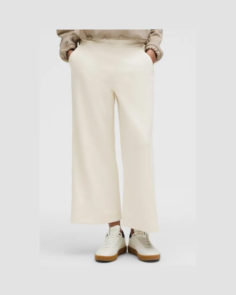 LULULEMON Softstreme Crop-Hose mit weitem Bein und hohem Bund für Frauen – Größe in Light Ivory Light