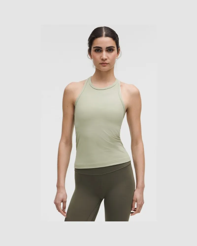 LULULEMON Align Racerback-Tanktop in Taillenlänge für Frauen – Größe in Fog Green Fog