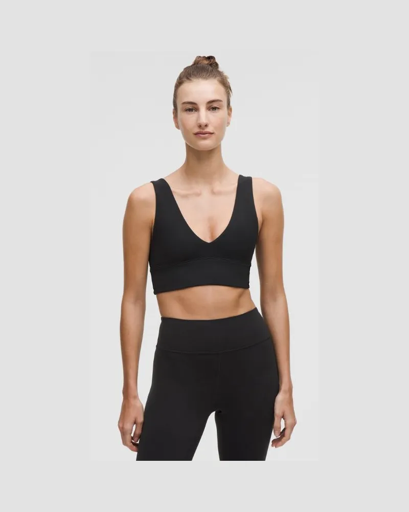 LULULEMON Align BH mit V-Ausschnitt Leichter Halt A/B-Cups für Frauen – Größe in Black Black