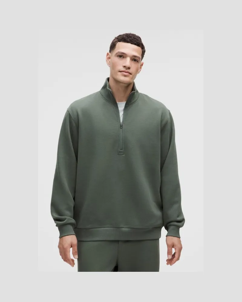 LULULEMON Steady State Sweater mit halblangem Reißverschluss für Männer – Größe in Palm Deco Palm