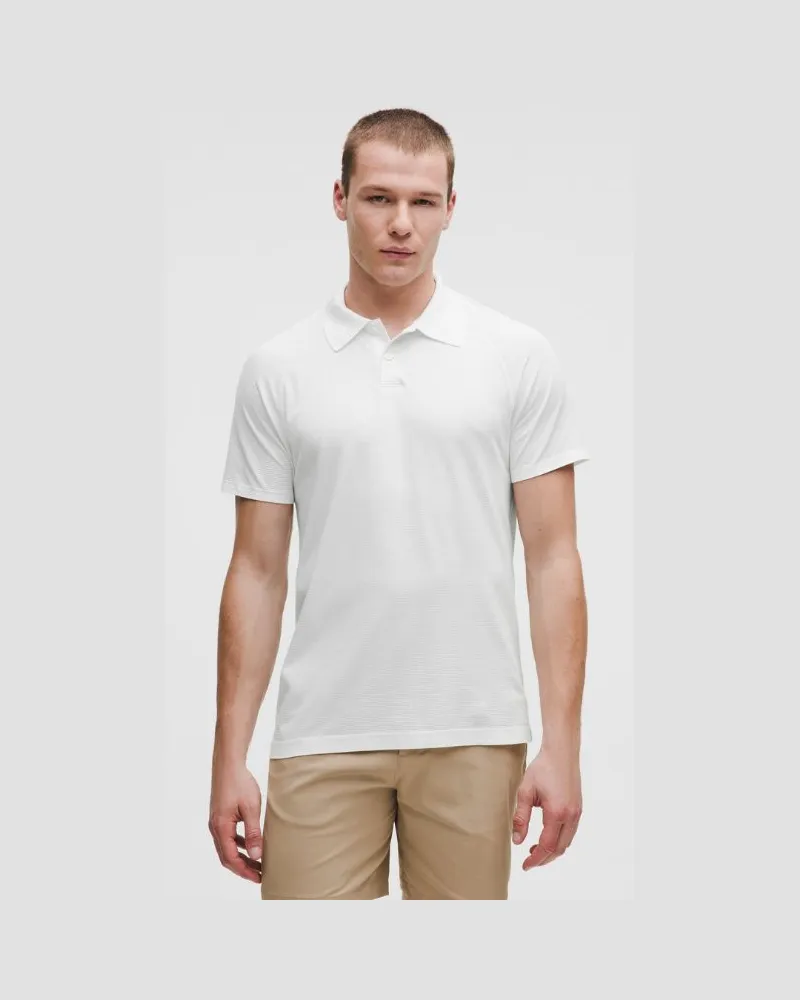 LULULEMON Metal Vent Tech Poloshirt für Männer – Größe in Weiß Weiß