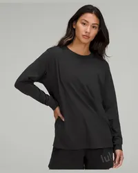 LULULEMON All Yours Baumwoll-Langarmshirt Black