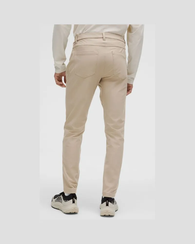 LULULEMON ABC Hose im Slim Fit mit 5 Taschen Warpstreme für Männer – 76 cm – Khaki – Größe Wacky