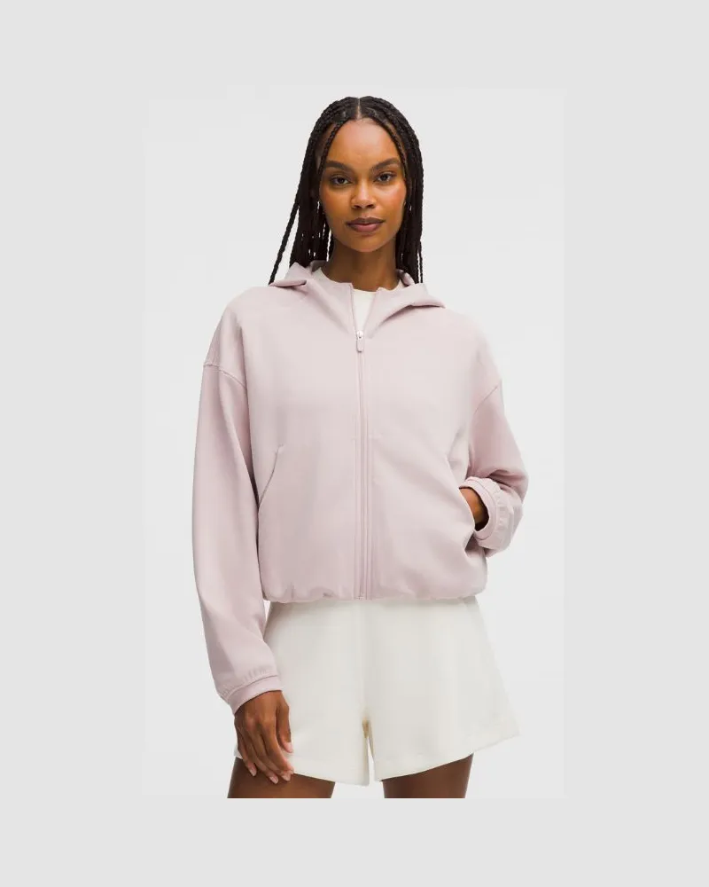 LULULEMON Softstreme Hoodie mit Reißverschluss für Frauen – Größe in Mink Berry Mink