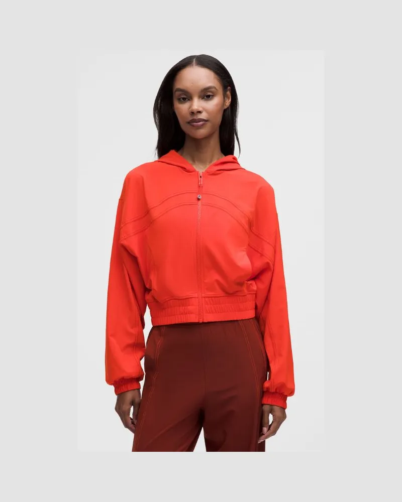 LULULEMON Define Trainingsjacke mit Kapuze Swift für Frauen – Größe in Cherry Ember/Cranberry Charm Cherry