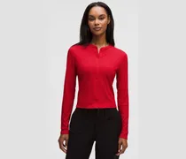 Hold Tight Cardigan mit Mikrorippenstruktur für Frauen – Neon – Größe