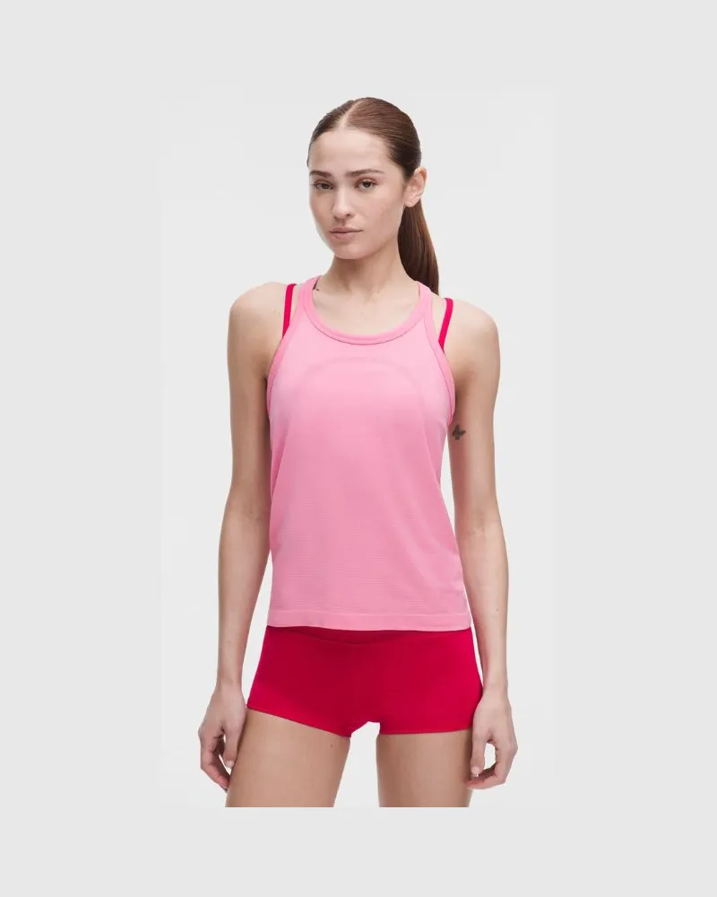 LULULEMON Swiftly Tech Tanktop mit Racerback 2.0 Taillenlänge für Frauen – Größe 8 in Candy Cloud Candy
