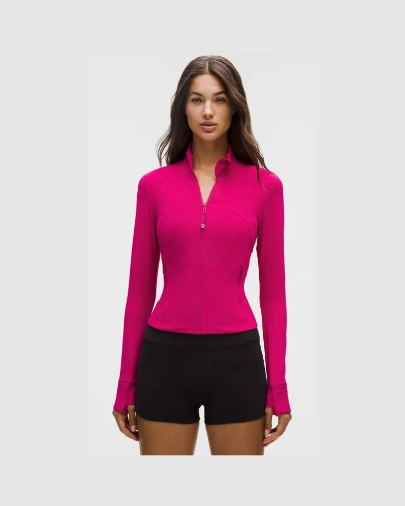 LULULEMON Define Crop-Jacke Nulu für Frauen – Neon – Größe Calypso