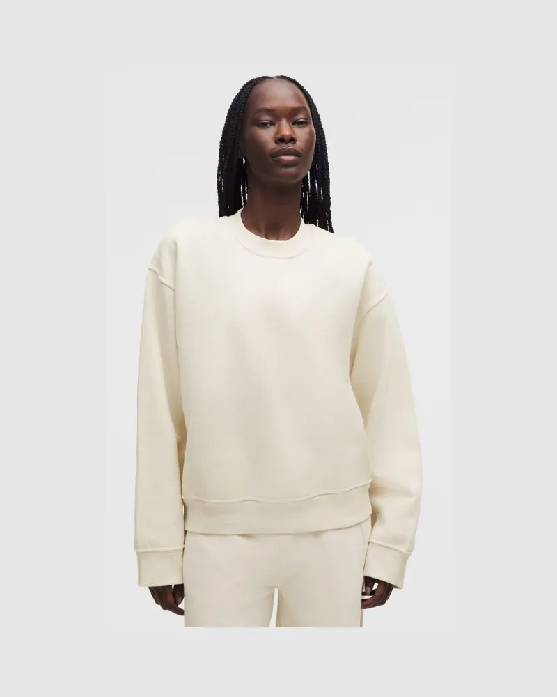 LULULEMON Steady State Rundhalspullover für Frauen – Größe in Light Ivory Light