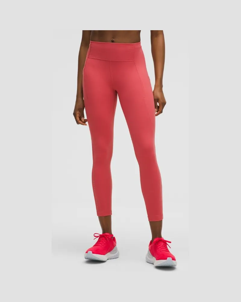 LULULEMON Swift Speed Leggings mit hohem Bund für Frauen – 64 cm – Größe in Desert Red Desert