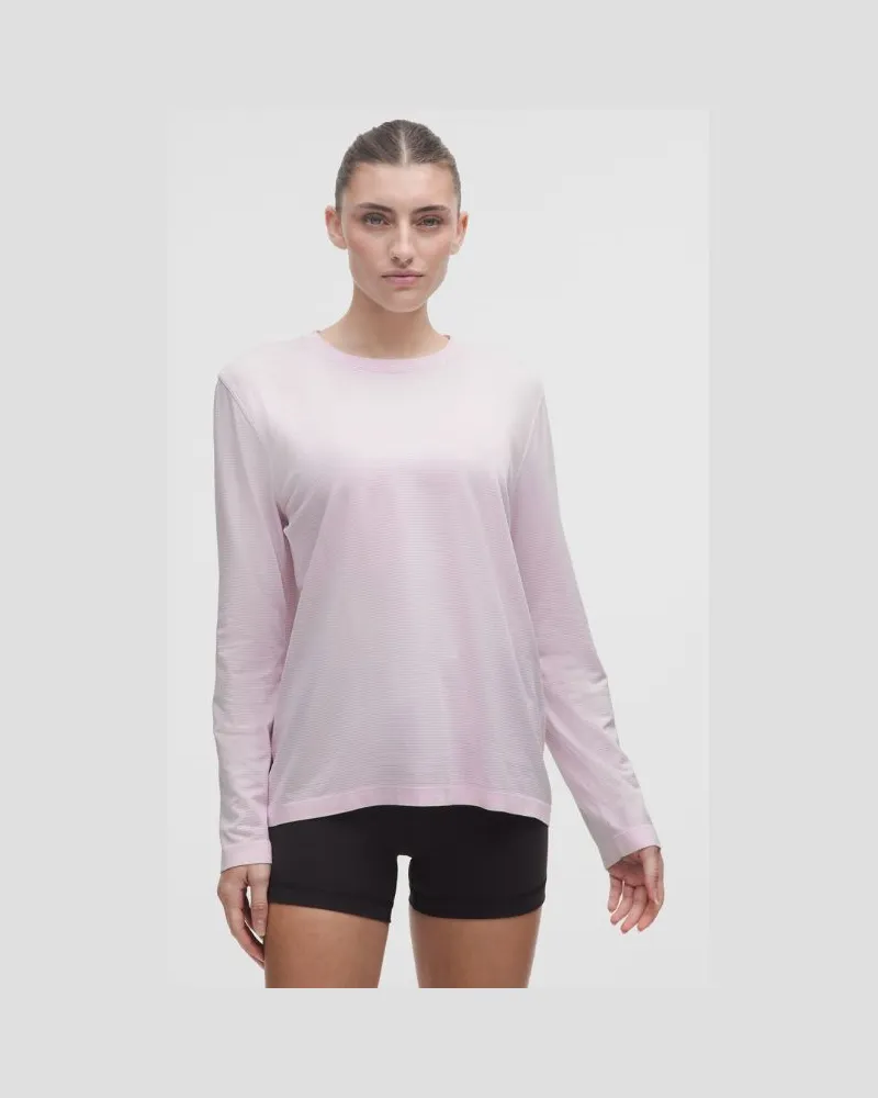 LULULEMON Swiftly Relaxed Langarmshirt e Passform für Frauen – Größe in Blissful Pink Blissful