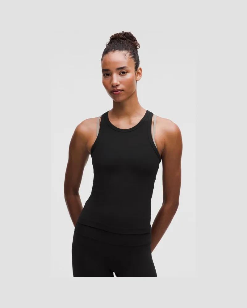 LULULEMON Align Racerback-Tanktop in Taillenlänge für Frauen – Größe in Black Black
