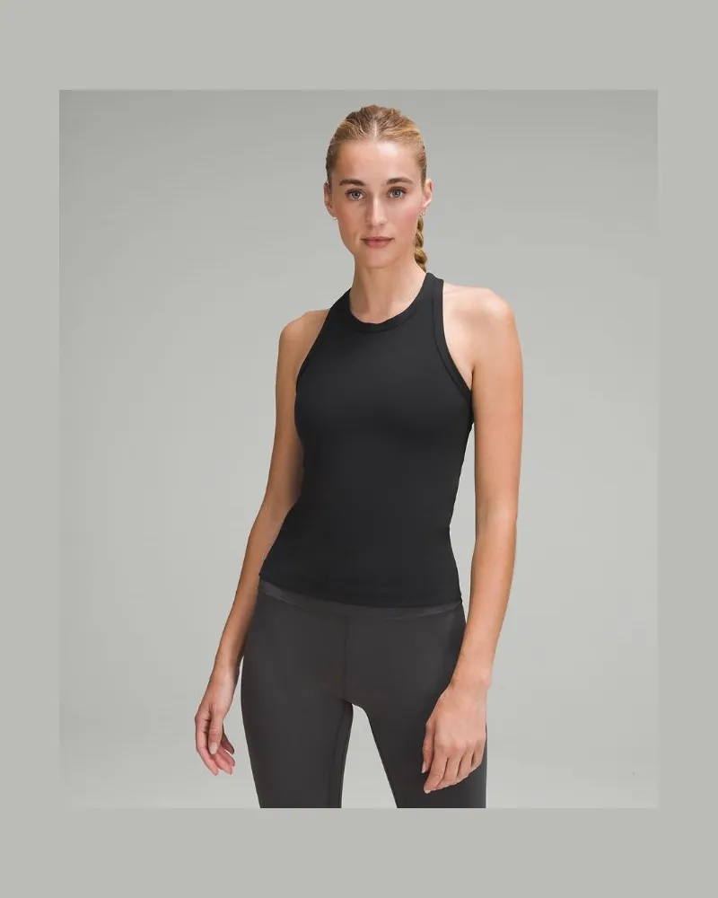 LULULEMON Align Racerback-Tanktop in Taillenlänge für Frauen – Größe in Black Black