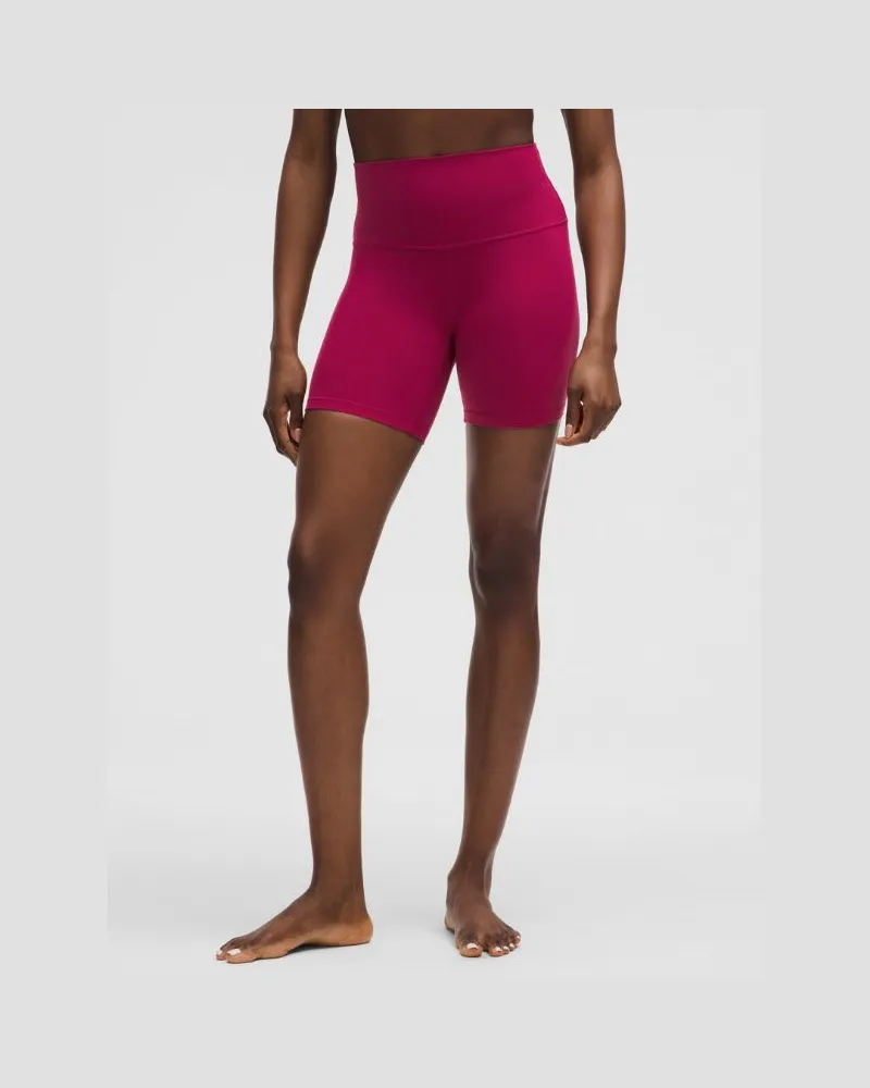 LULULEMON Align Shorts mit hohem Bund für Frauen – 15 cm – Größe in Magenta Smoke Magenta