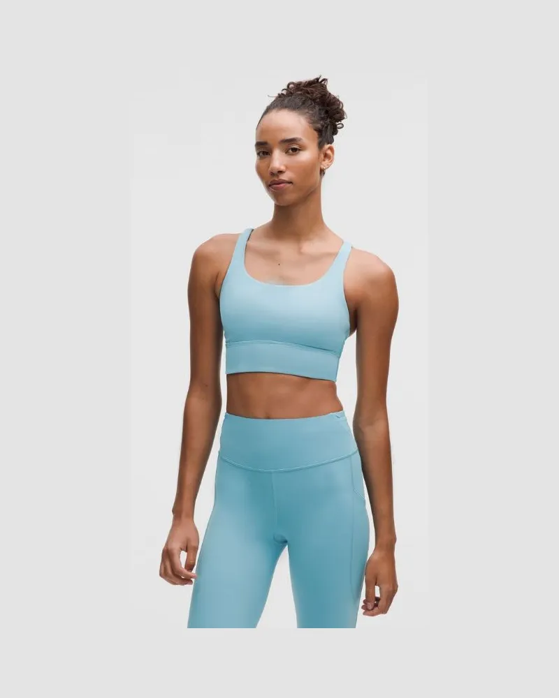 LULULEMON Energy BH Lang für Frauen – Größe in Washed Blue Washed