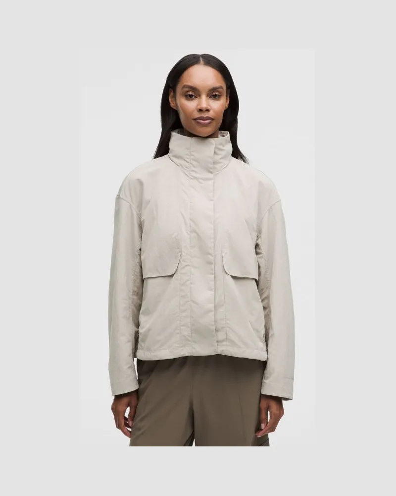LULULEMON Always Effortless Jacke Evolve für Frauen – Khaki – Größe Downtown