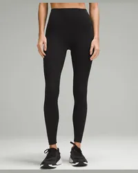 LULULEMON Wunder Train Leggings aus geripptem Material mit hohem Bund Schwarz