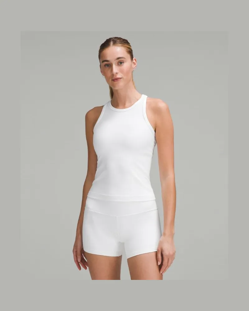 LULULEMON Align Racerback-Tanktop in Taillenlänge für Frauen – Größe in White White