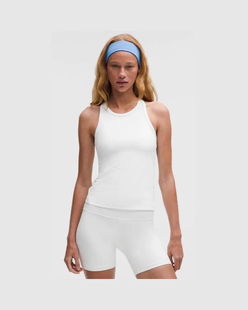 LULULEMON Align Racerback-Tanktop in Taillenlänge für Frauen – Größe in White White