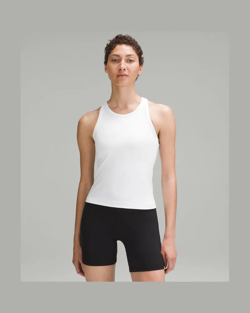 LULULEMON Align Racerback-Tanktop in Taillenlänge für Frauen – Größe in White White