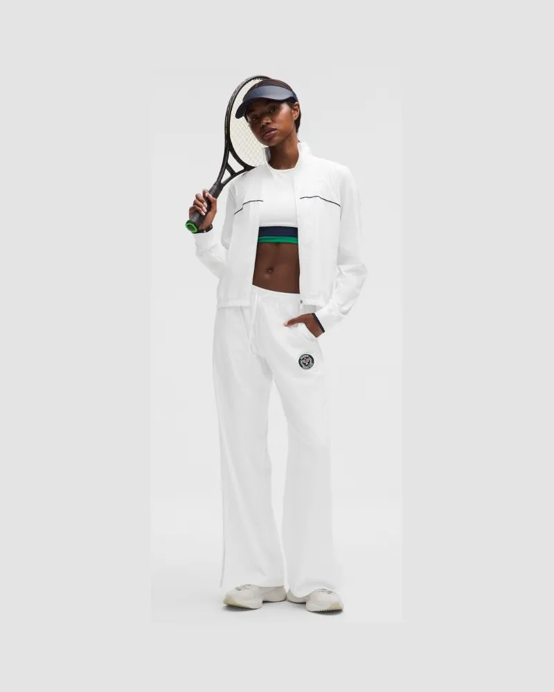 LULULEMON Court Rival Wide-Leg Tennis Track Pant Regular für Frauen – Größe in White White
