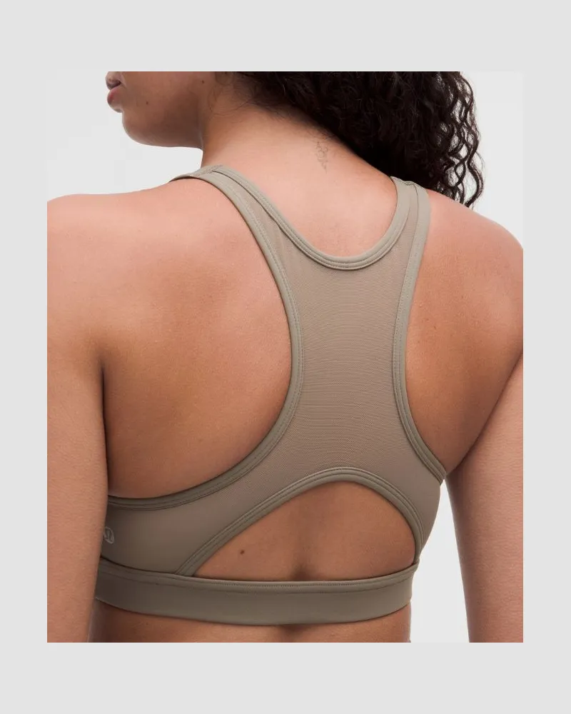 LULULEMON Wunder Train-BH mit Mesheinsatz hinten Mittlerer Halt für B/C-Cups für Frauen – Größe in Cypress Forest Cypress