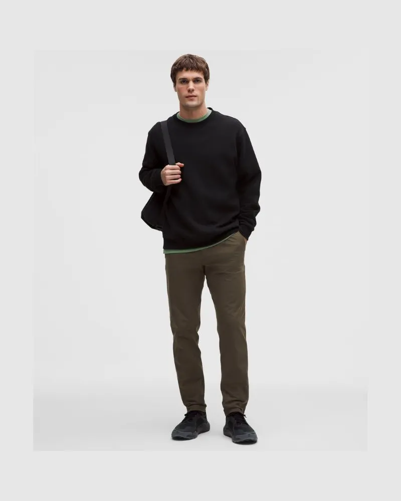 LULULEMON ABC Chinohose im Classic Fit Warpstreme für Männer – 81 cm – Größe in Olive Brown Olive