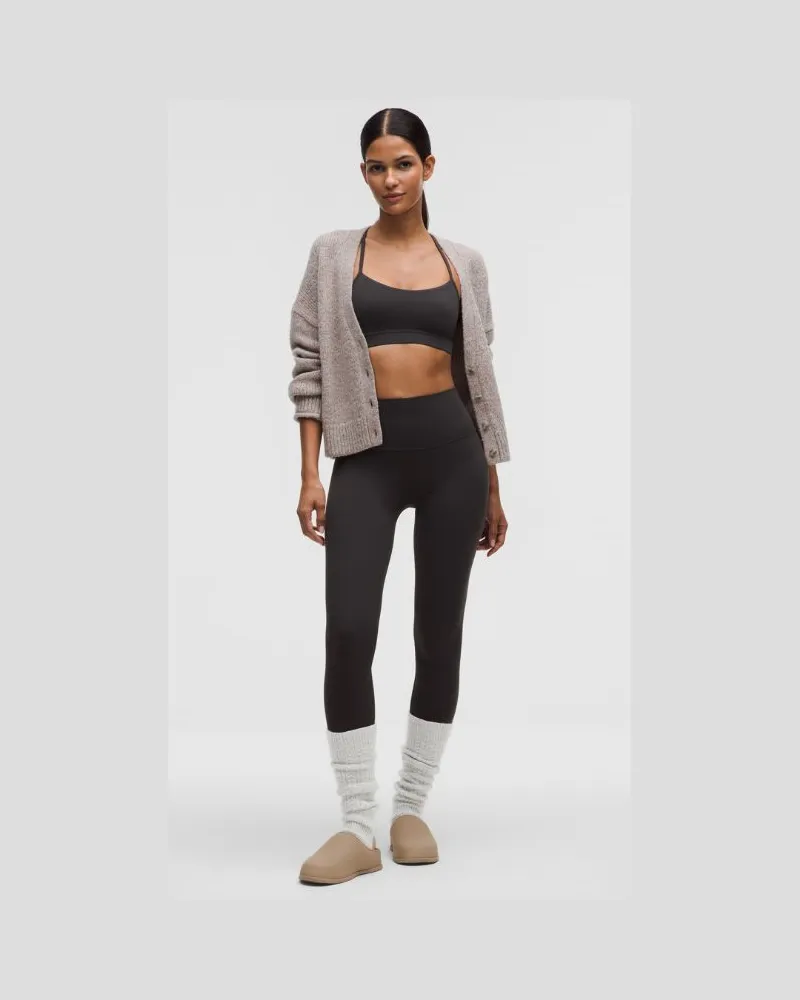 LULULEMON Wool-Blend Cable-Knit Leg Warmers – Größe in Heathered Misty Grey Heathered