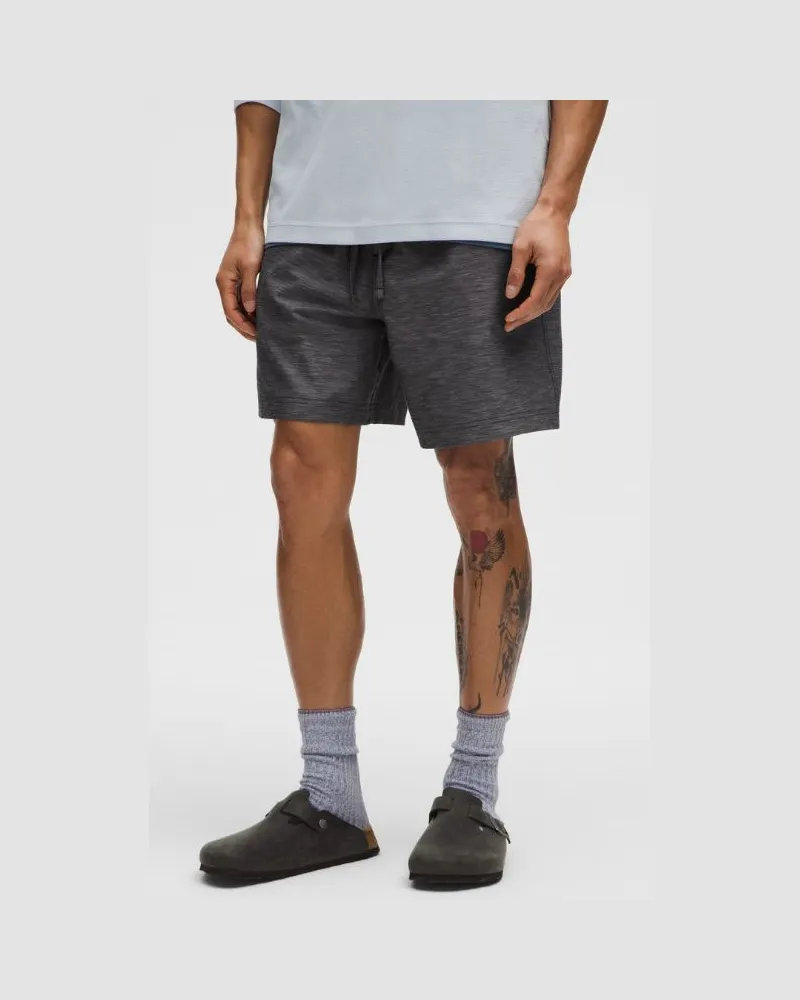 LULULEMON LuluLinen Pull-on-Shorts für Männer – 18 cm – Größe in Black Black