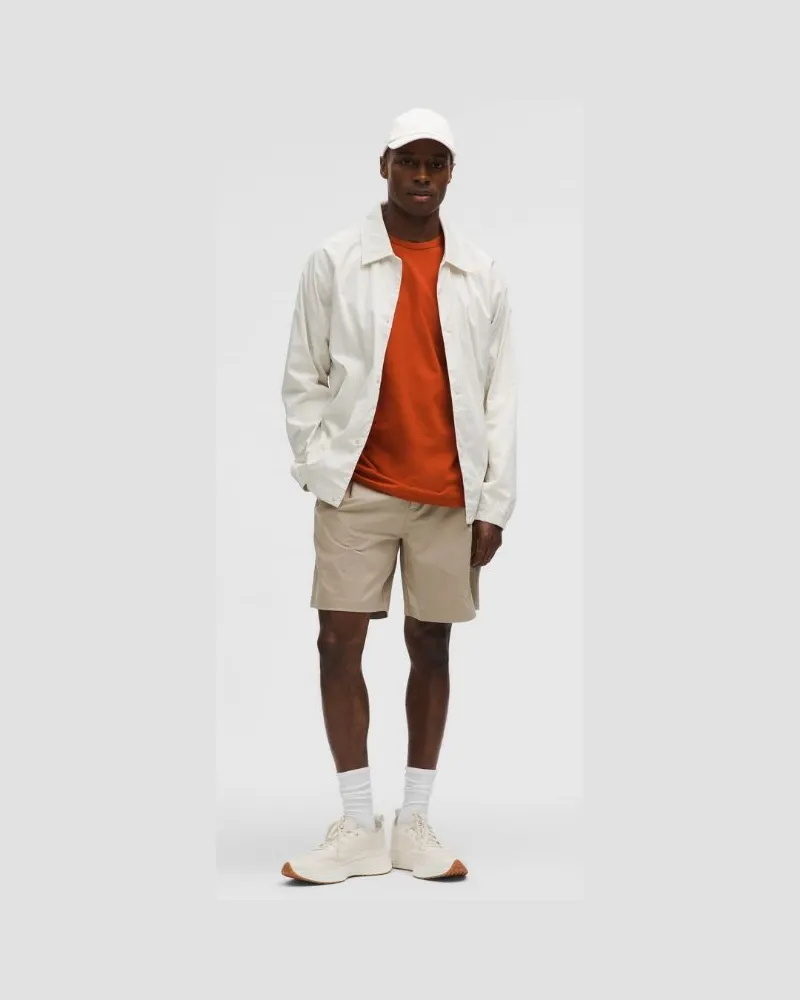 LULULEMON T-Shirt aus Bio- im Classic Fit für Männer – Orange – Größe Autumn