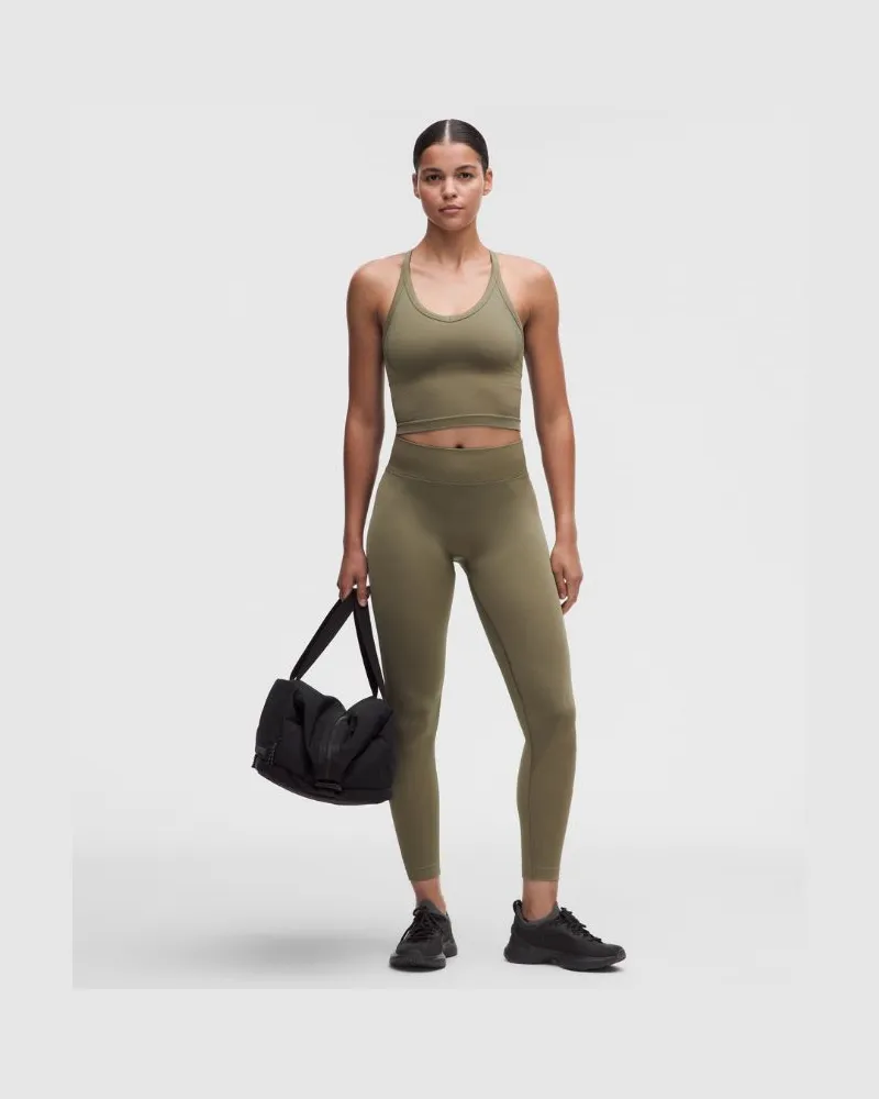 LULULEMON Get Low Trainings-Leggings mit hohem Bund für Frauen – 64 cm – Größe in Cypress Forest/Grey Sage Cypress