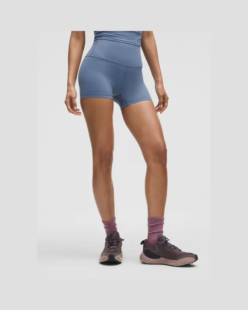 LULULEMON Align Shorts mit hohem Bund für Frauen – 10 cm – Größe in Washed Denim Washed