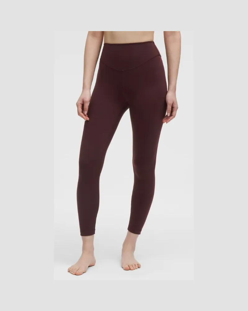 LULULEMON Wunder Under Leggings aus mit hohem Bund für Frauen – 64 cm – Größe in Goodnight Plum Goodnight
