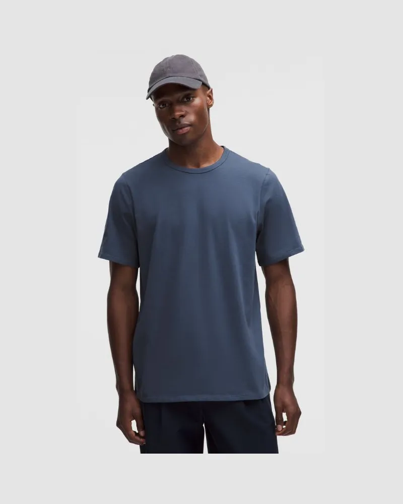 LULULEMON T-Shirt aus Bio- im Classic Fit für Männer – Größe in Blue Twill Blue