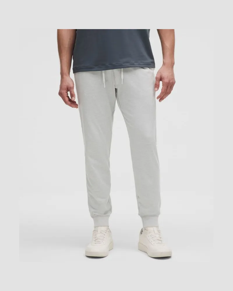 LULULEMON Soft Jersey Jogginghose Normale Länge für Männer – Größe in Heathered Vapor/Heathered Silver Drop Heathered