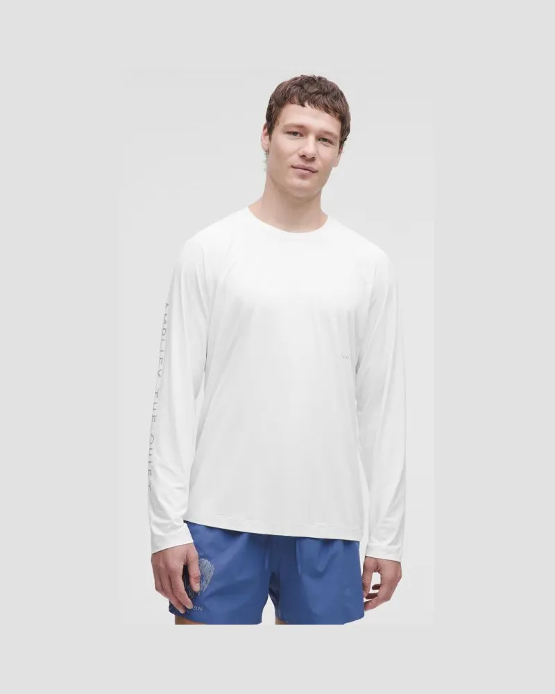 LULULEMON x Geoff McFetridge-Langarmshirt mit UV-Schutz für Männer – Größe in Weiß Weiß