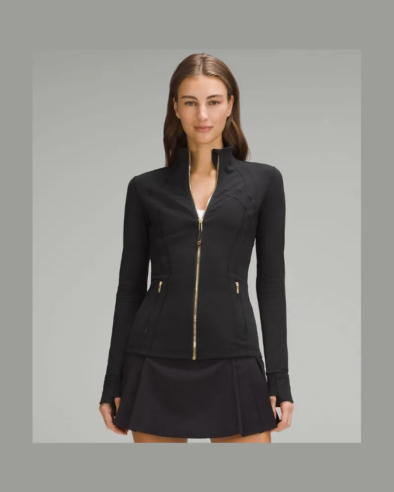 LULULEMON Define Jacke Nulu für Frauen – Größe in Black/Gold Black