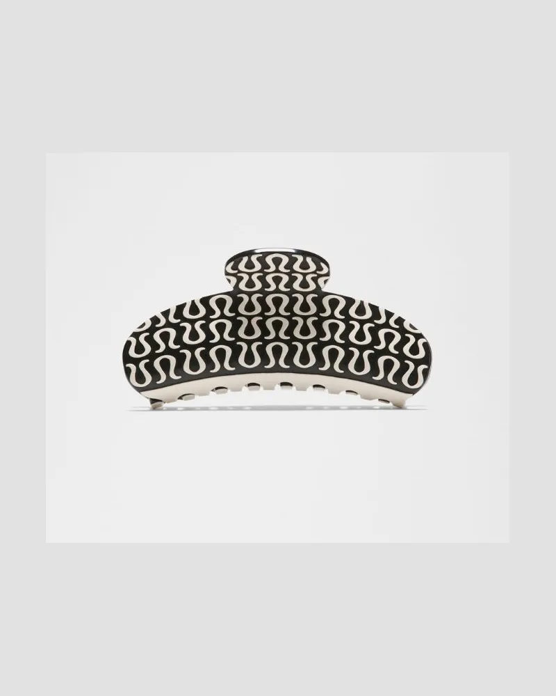 LULULEMON Logo-Embossed Claw Clip für Frauen in Black/Light Ivory Black