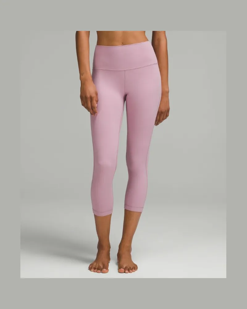 LULULEMON Align Crop Leggings mit hohem Bund für Frauen – 58 cm – Größe in Rose Blush Rose