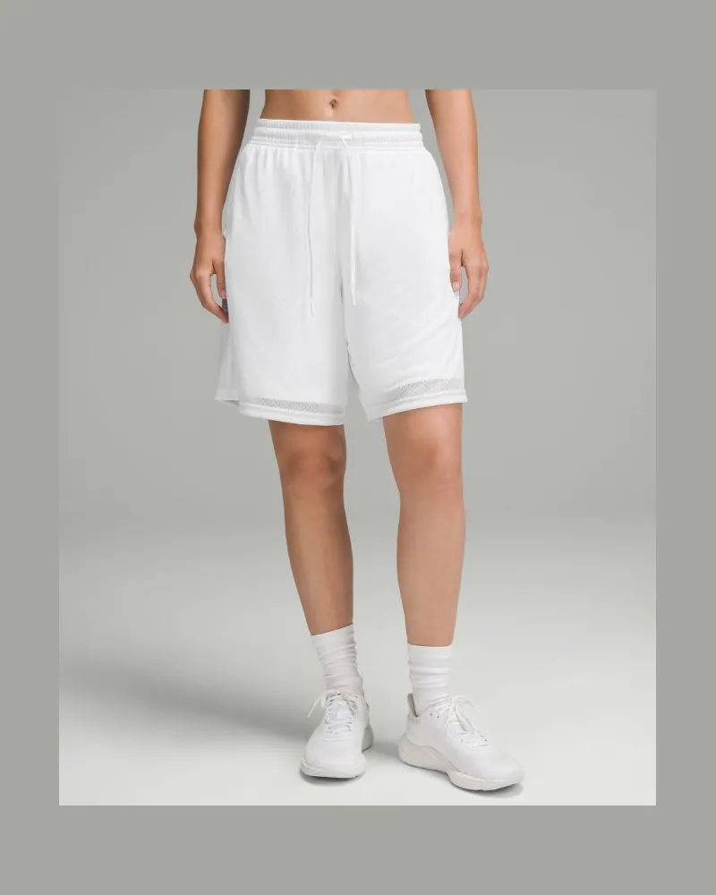 LULULEMON Trainingsshorts aus im Relaxed Fit White