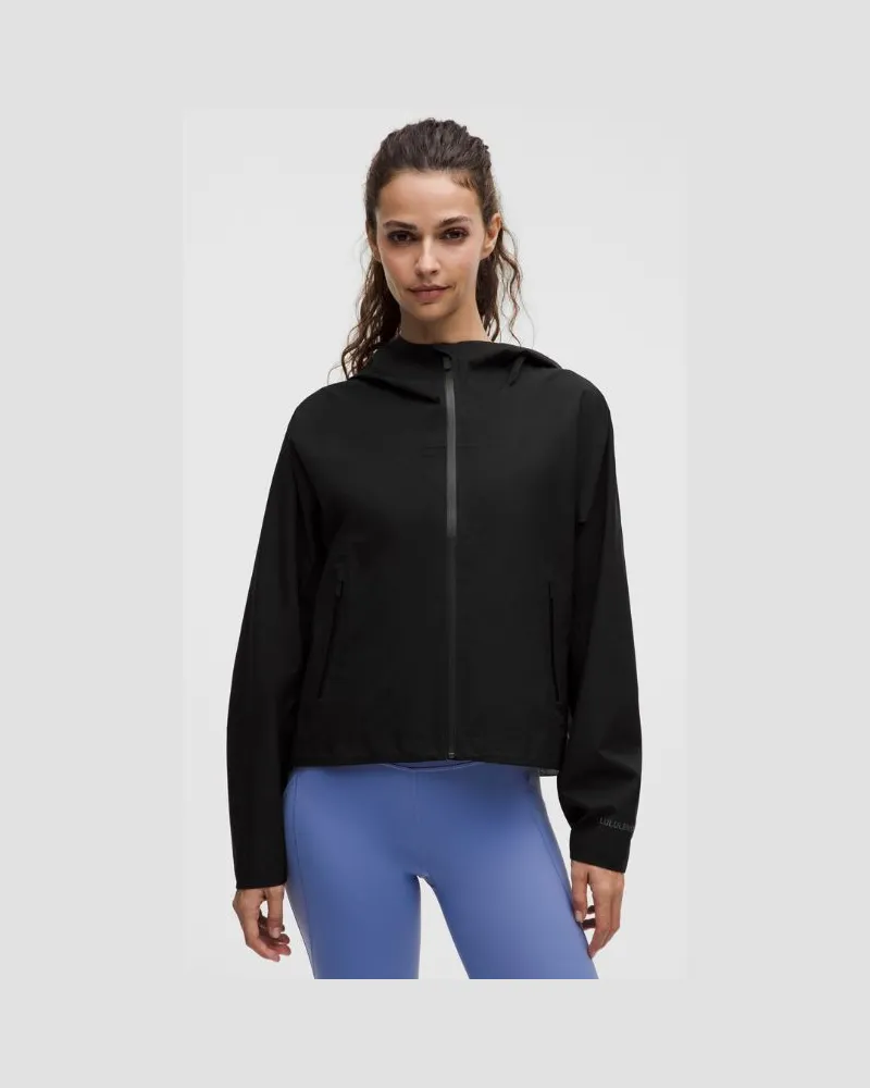 LULULEMON Lightweight Waterproof Running Jacket für Frauen – Größe in Black Black