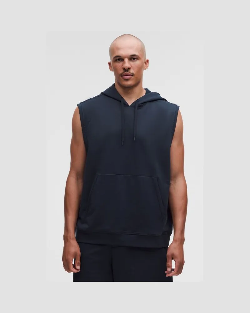 LULULEMON Warm-up Ärmelloser Gym-Hoodie für Männer – Größe in True Navy True