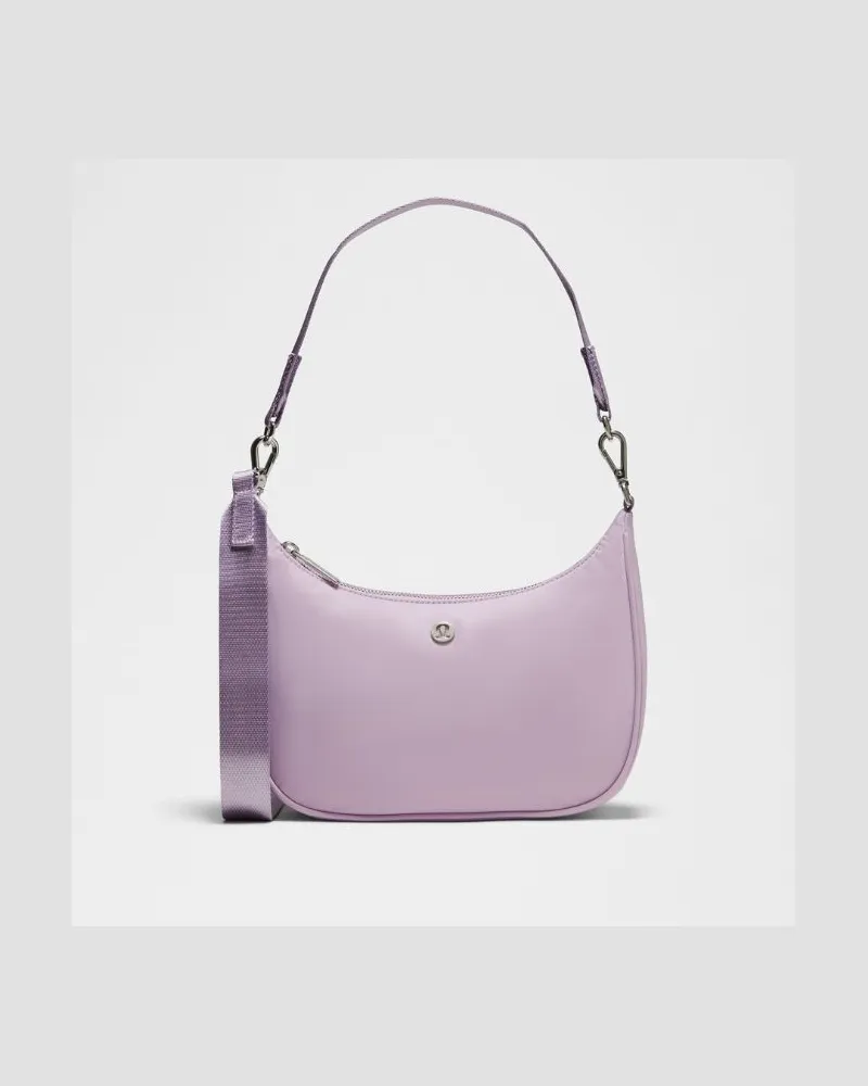 LULULEMON City Essentials Schultertasche Klein Größe in Lilac Play/Silver Lilac