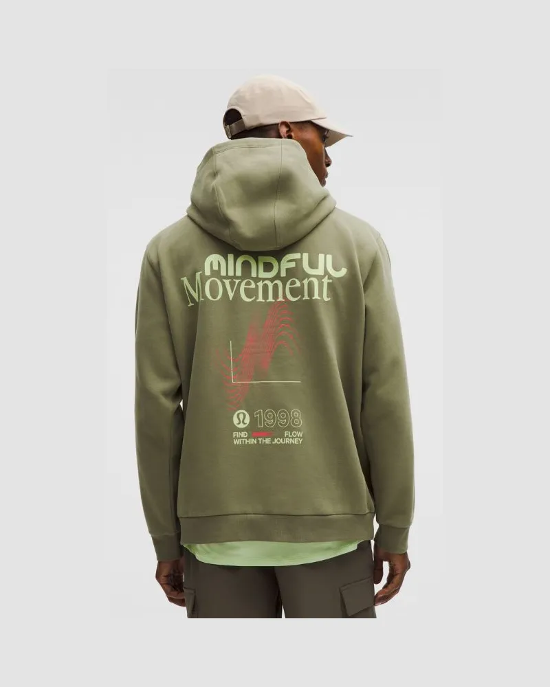 LULULEMON Steady State Hoodie Grafik für Männer – Größe in Bay Leaf Bay