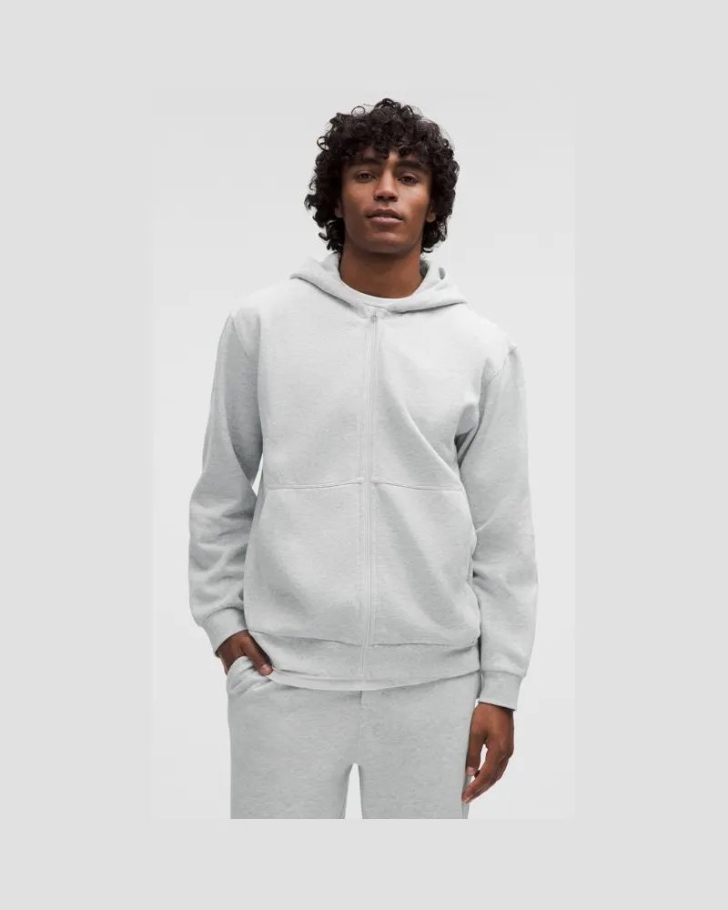 LULULEMON Steady State Hoodie mit Reißverschluss für Männer – Größe in Heathered Core Ultra Light Grey Heathered